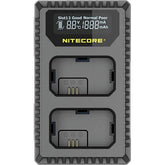 Nitecore FW50 USN1 Dual-Slot USB Travel Charger for Sony NP-FW50 Lithium-Ion Batteries